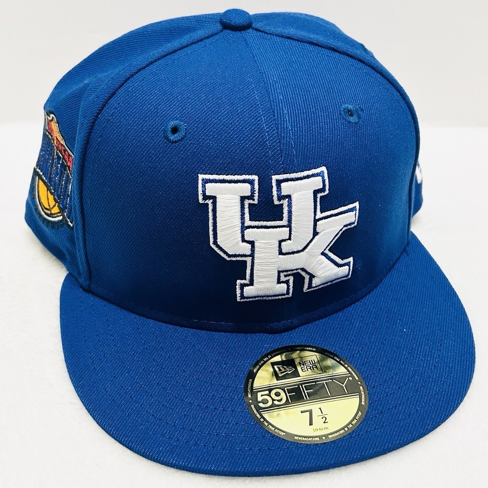 New Era Kentucky Wildcats NCAA Final Four 59FIFTY Fitted Hat Cap 7 1/2 Blue